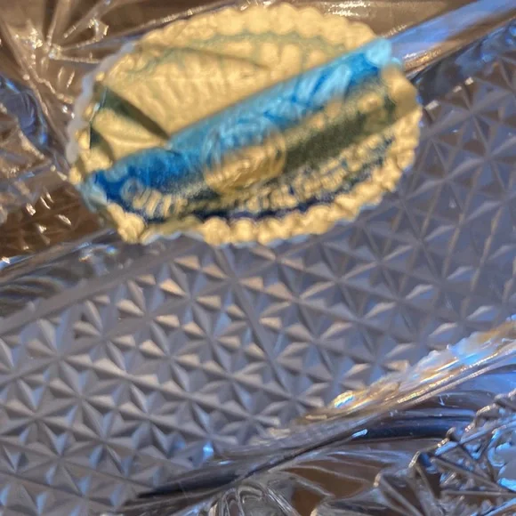 Bohemian Czech Vintage Crystal Cover Dish/Box - Picture 5 of 8